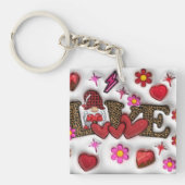 "Sweet Love" acryl Sleutelhanger (Voorkant)