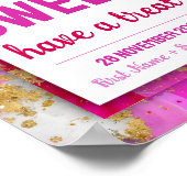 Sweet Love Bat Mitzvah Trouwdessert Snoep Bar Poster (Hoek)