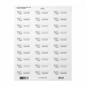 Sweet Love Bewaar de datum Retouradres Labels (Full Sheet)