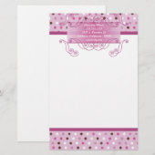 Sweet Love briefhoofd briefpapier (Voorkant / Achterkant)