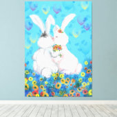 Sweet Love Canvas Koppel Konijntje (Insitu (Houten vloer))