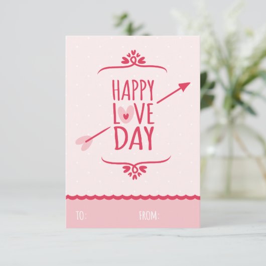 Sweet Love Classroom School Kinder Valentijnsdag Kaart (Staand voorkant)