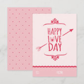 Sweet Love Classroom School Kinder Valentijnsdag Kaart (Voorkant / Achterkant)