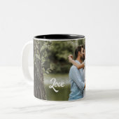 Sweet Love Couple Modern bindt koffie Mok (Voorkant links)