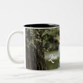 Sweet Love Couple Modern bindt koffie Mok (Links)