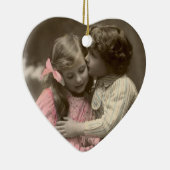 Sweet Love  Couple's gepersonaliseerd Keramisch Ornament (Rechts)