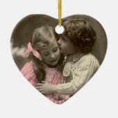 Sweet Love  Couple's gepersonaliseerd Keramisch Ornament (Voorkant)