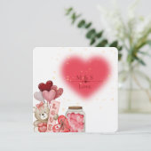 Sweet Love Design Feestdagenkaart (Staand voorkant)