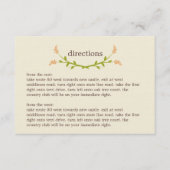 Sweet Love Directions Card Informatiekaartje (Voorkant)