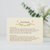 Sweet Love Directions Card Informatiekaartje (Staand voorkant)