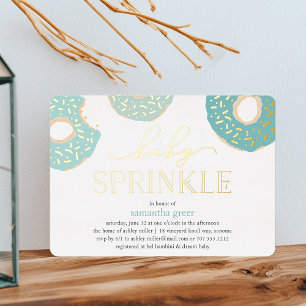 Sweet Love Donut Baby Sprinkle Folie Uitnodiging