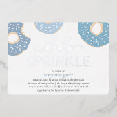 Sweet Love | Folie Donut Baby Sprinkle Folie Uitnodiging (Voorkant)