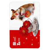 Sweet Love. Funny Hamster Valentijnsdag Gift Magneet (Verticaal)