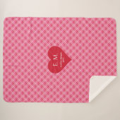 Sweet Love Hearts Gift for Husband Blanket Sherpa Deken (Voorkant (horizontaal))