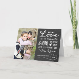 Sweet Love Holiday Foto Wenskaart Feestdagen Kaart