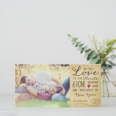  Sweet Love Holiday-fotokaart Feestdagenkaart (Staand voorkant)