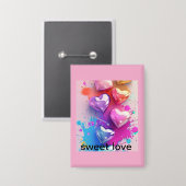 Sweet Love-knop Button (Voorkant / Achterkant)