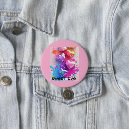 Sweet Love-knop Ronde Button 7,6 Cm