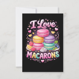 Sweet Love Macarons Bedankkaart