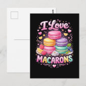 Sweet Love Macarons Briefkaart (Voorkant / Achterkant)