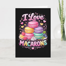 Sweet Love Macarons Feestdagen Kaart