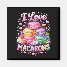 Sweet Love Macarons Magneet