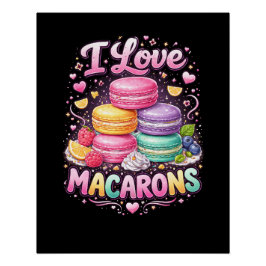 Sweet Love Macarons Perfect Poster