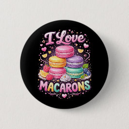 Sweet Love Macarons Ronde Button 5,7 Cm