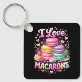 Sweet Love Macarons Sleutelhanger