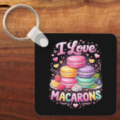 Sweet Love Macarons Sleutelhanger (Voorkant)