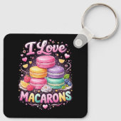Sweet Love Macarons Sleutelhanger (Achterkant)