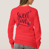 Sweet Love met lange mouwen T-shirt (Achterkant)
