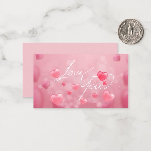 Sweet Love  Notitiekaartje (Voorkant / Achterkant in situ)