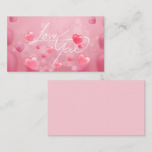 Sweet Love  Notitiekaartje (Voorkant / Achterkant)