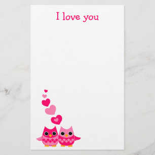 Sweet Love Owls Briefpapier