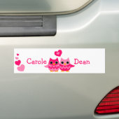 Sweet Love Owls Bumpersticker (Op auto)