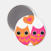 Sweet Love Owls Magneet (Voorkant / Achterkant)