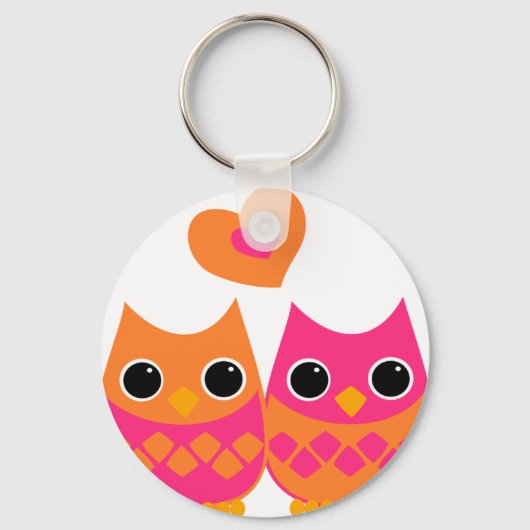 Sweet Love Owls Sleutelhanger (Voorkant)