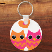 Sweet Love Owls Sleutelhanger (Voorkant)