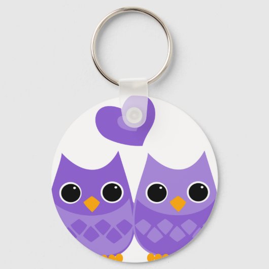 Sweet Love Owls Sleutelhanger (Voorkant)