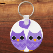 Sweet Love Owls Sleutelhanger (Voorkant)