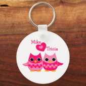 Sweet Love Owls Sleutelhanger (Voorkant)