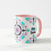 Sweet Love Personalize houdt van naam Mok (Voorkant rechts)