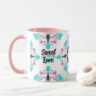 Sweet Love Personalize houdt van naam Mok