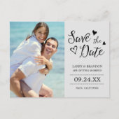 Sweet Love Photo Save the Date Briefkaart (Voorkant)
