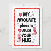 Sweet Love Quote Hand Drawn Valentine Card Feestdagenkaart (Voorkant)