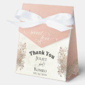 Sweet Love - Rose Gold Bedankdoosjes (Voorkant)