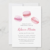 Sweet Love | Roze Macaron Bridal Shower Kaart (Voorkant)