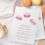 Sweet Love | Roze Macaron Bridal Shower Kaart<br><div class="desc">Oh la! Deze zoete bridale doucheuitnodigingen zijn voorzien van een trio van wazige roze waterverf Franse macarons,  die je vrijgezellenfeest details topping in chic roze en grijze letters. Een mooie keuze voor dessert,  Franse of Parijse vrijgezellenfeesten. Invitaties veranderen in vaste,  wazige roze.</div>