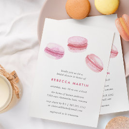 Sweet Love | Roze Macaron Bridal Shower Kaart